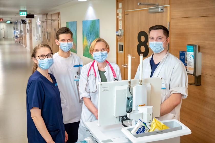 Maria Lopmeri,  Ollipekka Kailari, Marjukka Myllärniemi ja Henrik Finnström