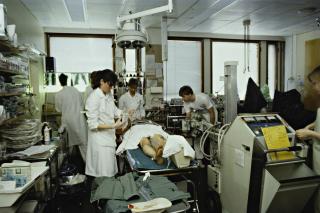 Kuvassa uusi tapaturma-asema vuonna 1966.