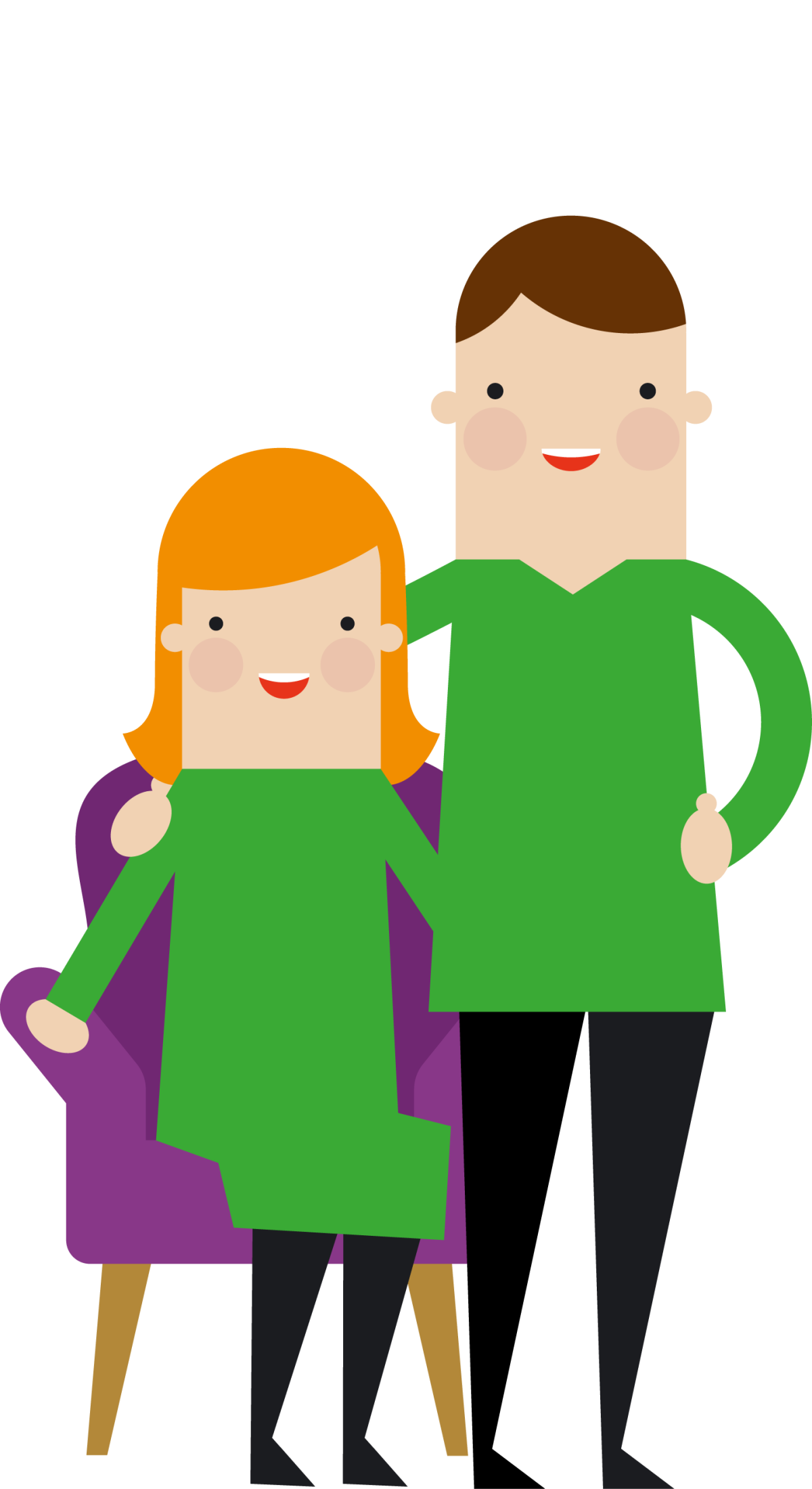 Terveyskylän Palliatiivisen talon hahmo.