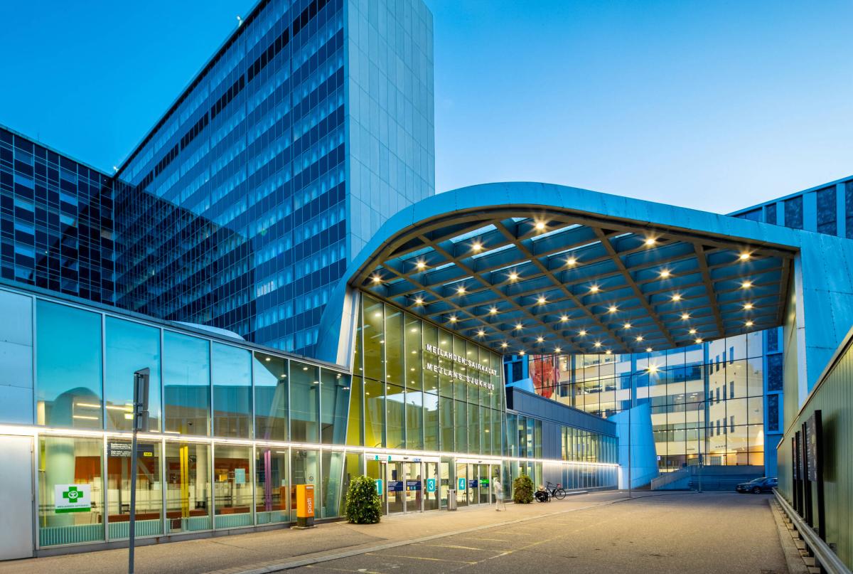 Entrén till sjukhusen i Mejlans