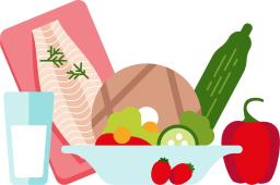 Kuvituskuva: erilaisia ruoka-aineita