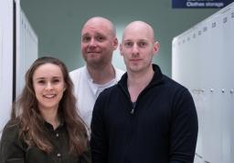 Tutkija, erikoistuva lääkäri Iiris Turunen, dosentti, kliininen opettaja Ilkka Kalliala ja kehittämispäällikkö Veli-Matti Partanen.